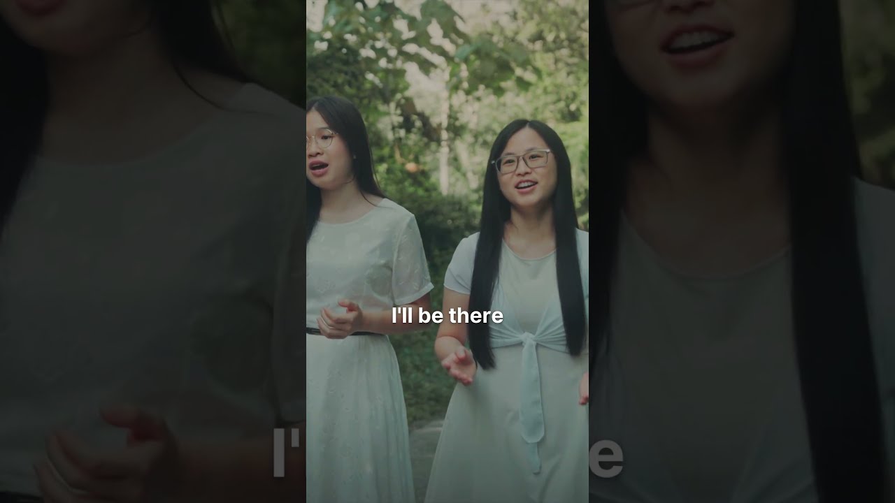 Thumbnail for the Short &ldquo;When The Roll Is Called Up Yonder&rdquo; — two young women in white dresses singing outdoors