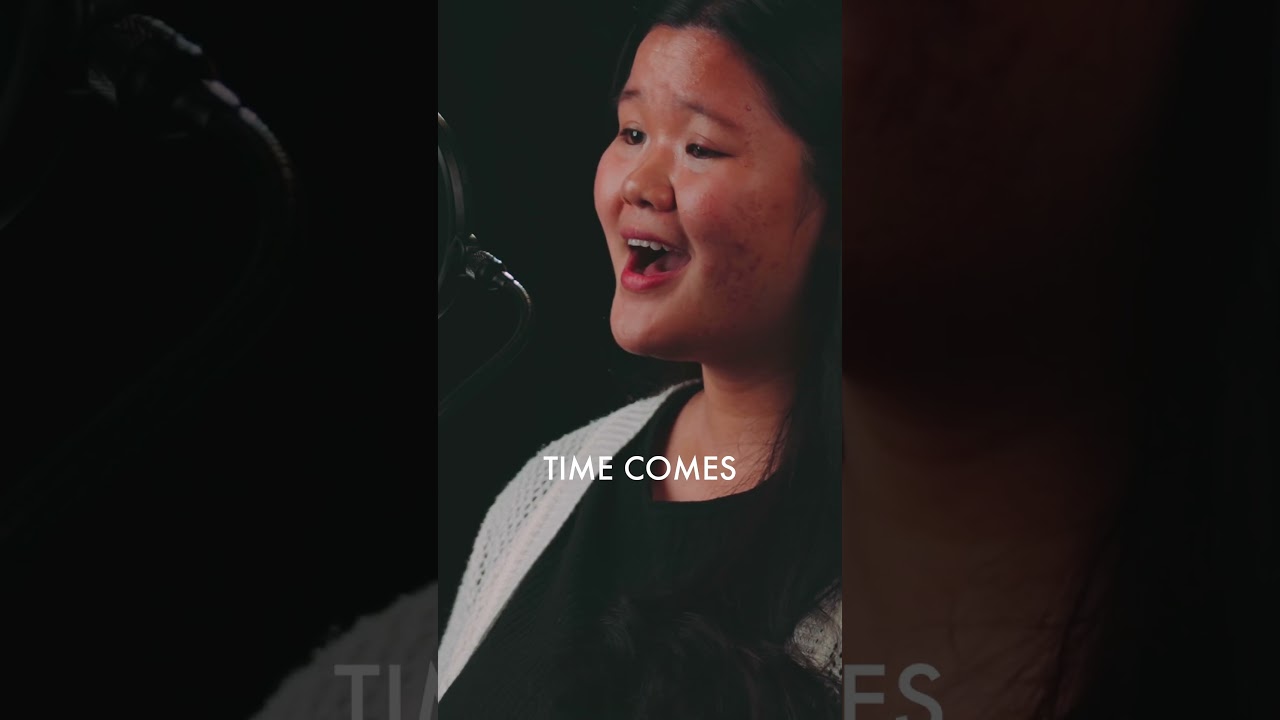 Thumbnail for the Short &ldquo;When Jesus comes to take us Home, will we be ready?&rdquo; — a young woman singing in the studio