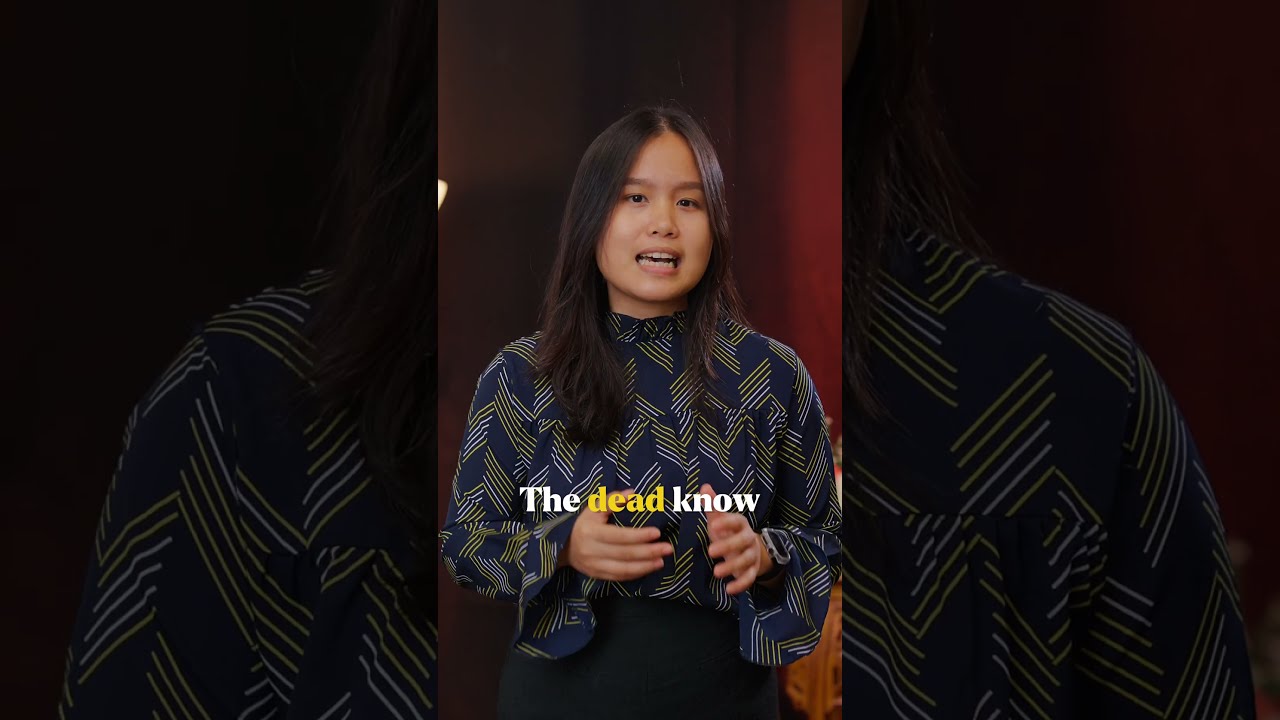 Thumbnail for the Short &ldquo;What happens after death? Bible truth about the state of the dead!&rdquo; — a young woman speaking to camera