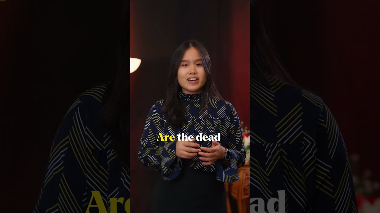 Thumbnail for the Short &ldquo;What Really Happens When You Die?&rdquo; — a young woman speaking to camera