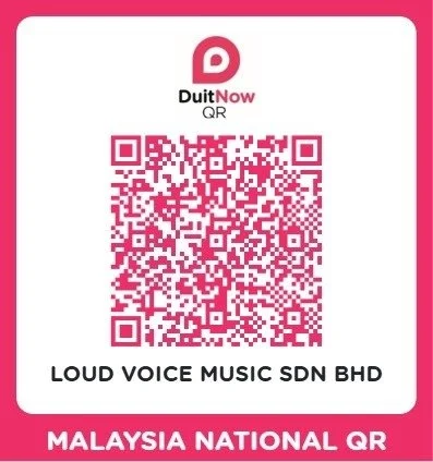 DuitNow QR code for giving to LoudVoice