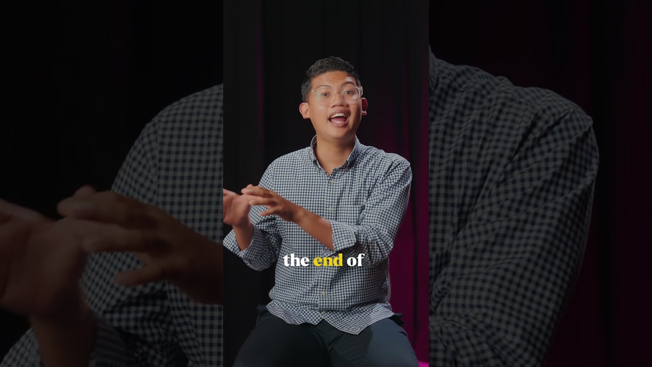 Thumbnail for the Short &ldquo;You don&rsquo;t need to fear the judgment, here&rsquo;s why&rdquo; — a young man in a checked shirt, seated and gesturing as he speaks to camera