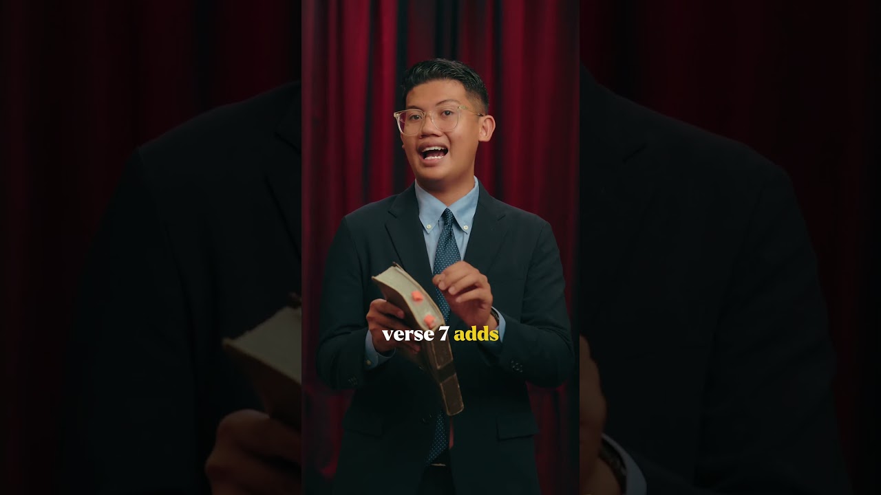 Thumbnail for the Short &ldquo;Most People Don&rsquo;t Know This About Judgment Day&rdquo; — a young man in a suit and tie holding a Bible, speaking to camera before a red curtain