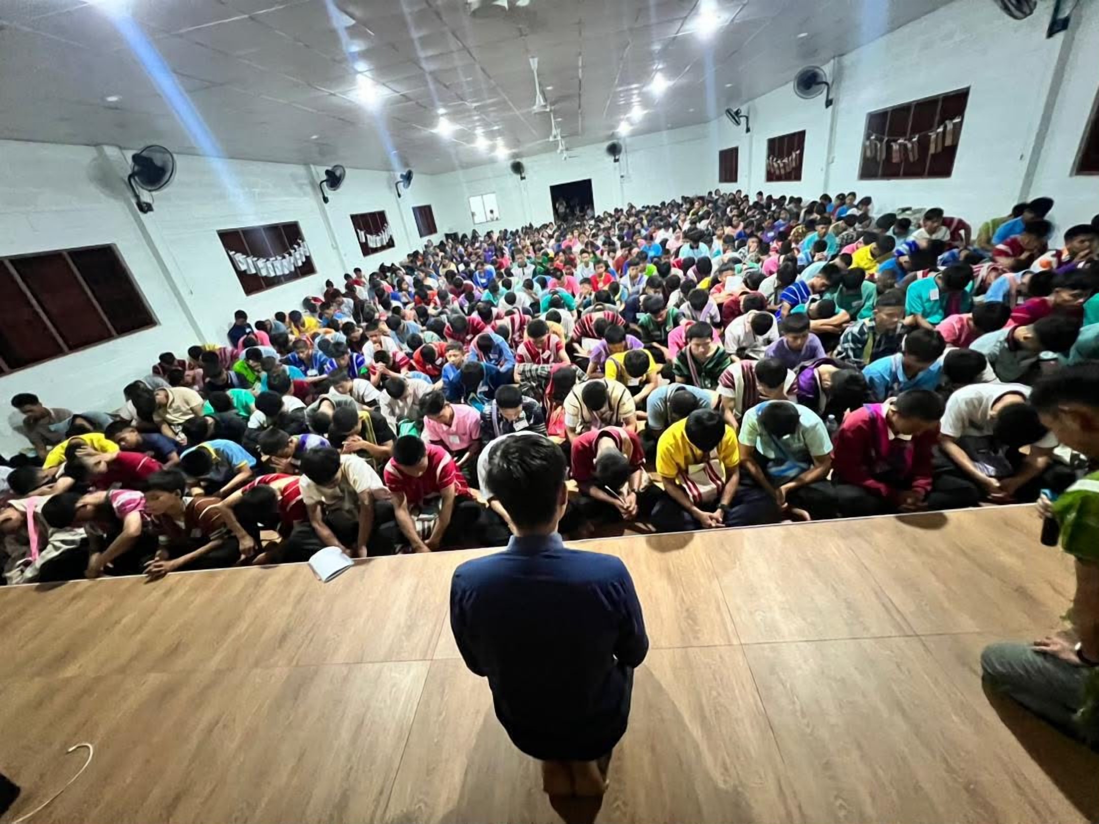 Participants at the Karen Young Disciple Camp in Thailand