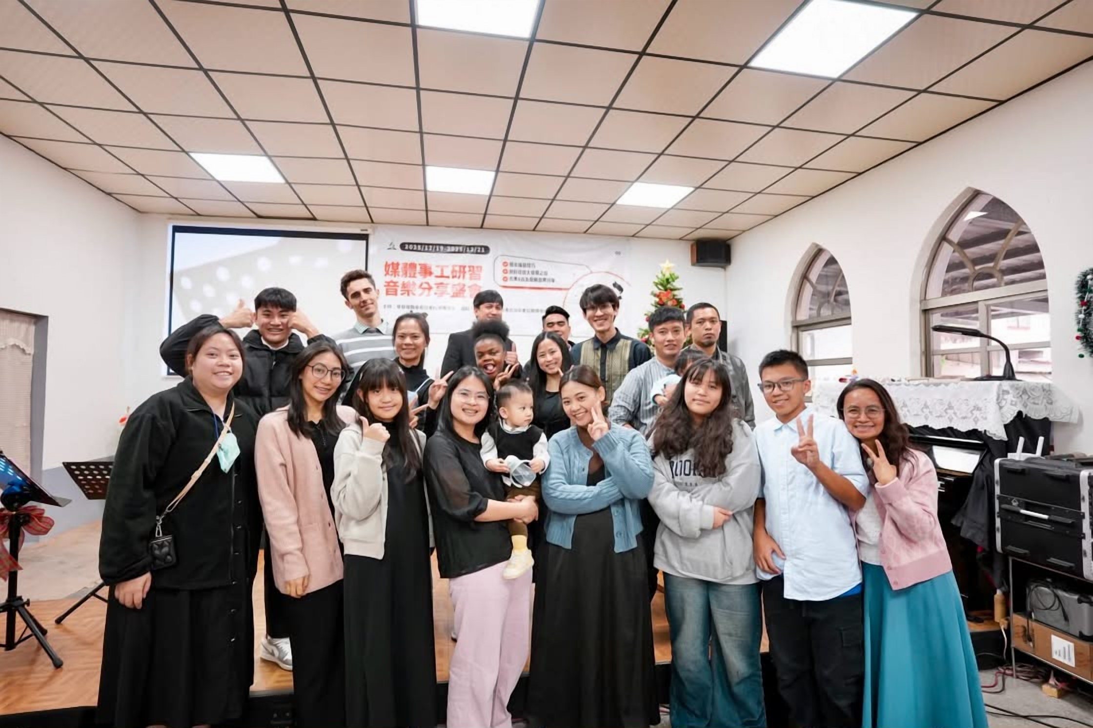Group photo from the Taiwan media workshop, December 2025