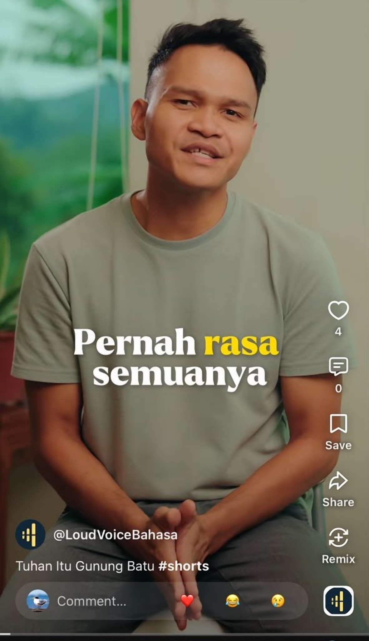 A LoudVoice reel in Malay — “Tuhan Itu Gunung Batu”