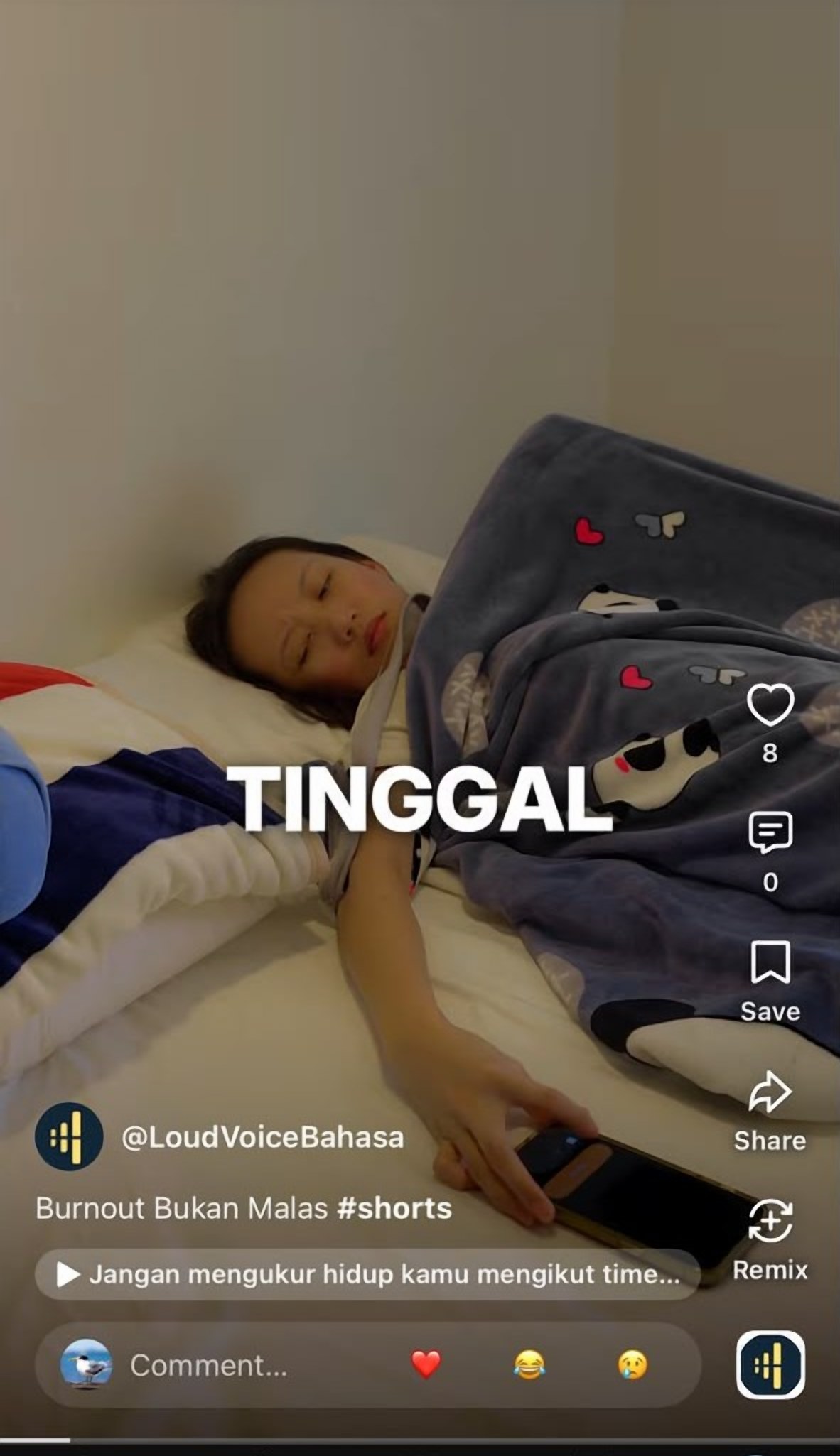 A LoudVoice reel in Malay — “Burnout Bukan Malas”