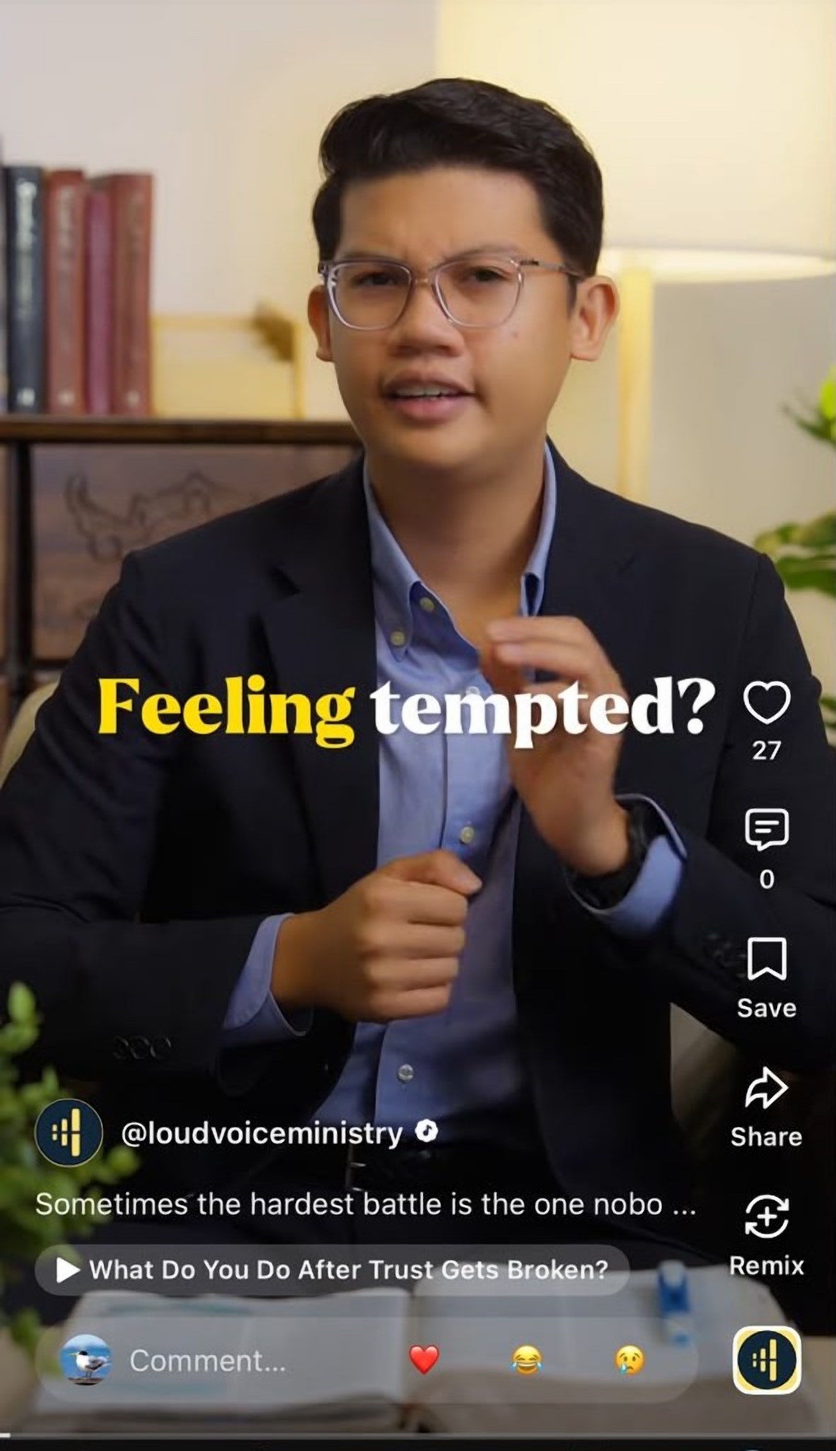 A LoudVoice reel — “Feeling tempted?”