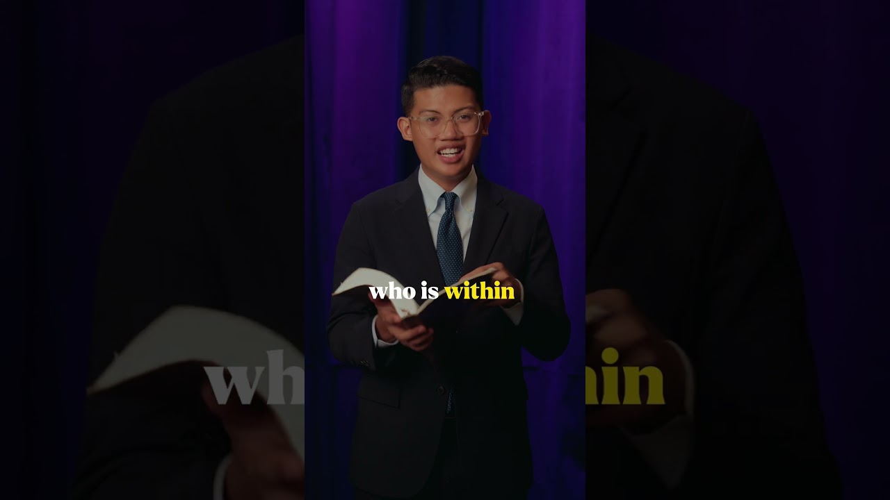Thumbnail for the Short &ldquo;Are You Ignoring the One Commandment Everyone Forgets?&rdquo; — a young man in a suit holding an open Bible, speaking to camera