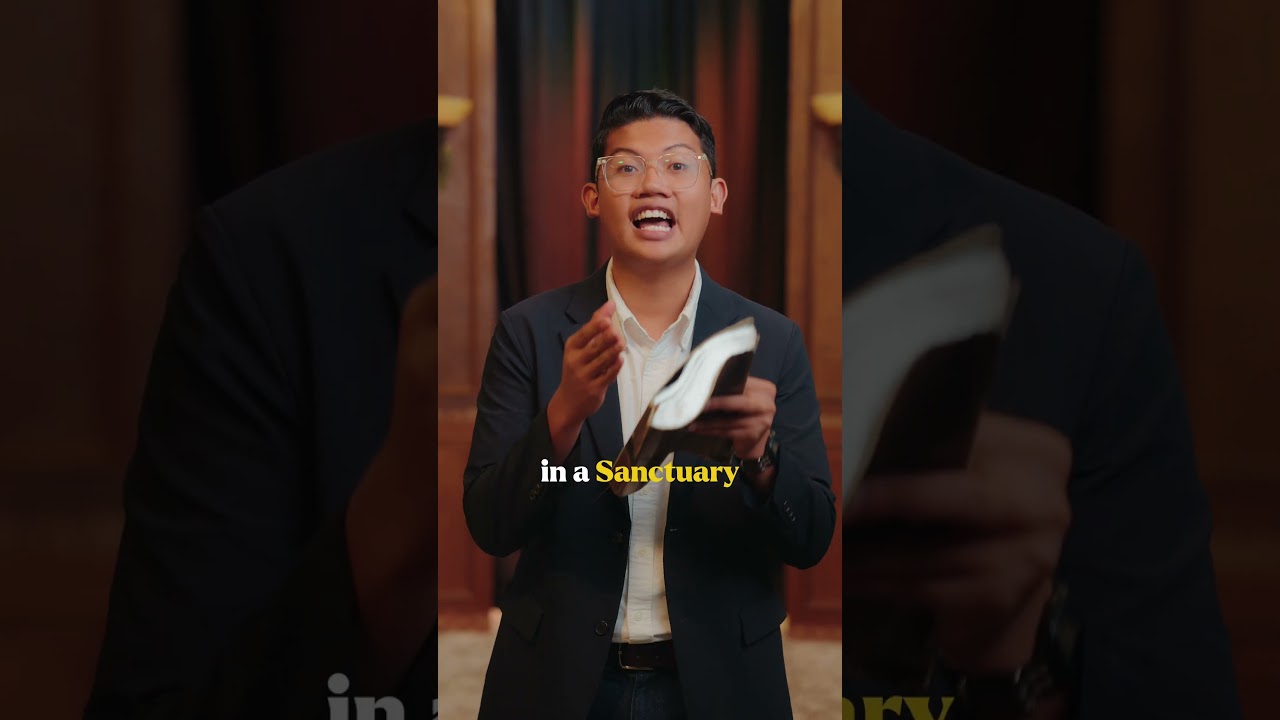 Thumbnail for the Short &ldquo;The Blueprint from Heaven Most People Miss&rdquo; — a young man in a suit holding an open Bible, speaking to camera
