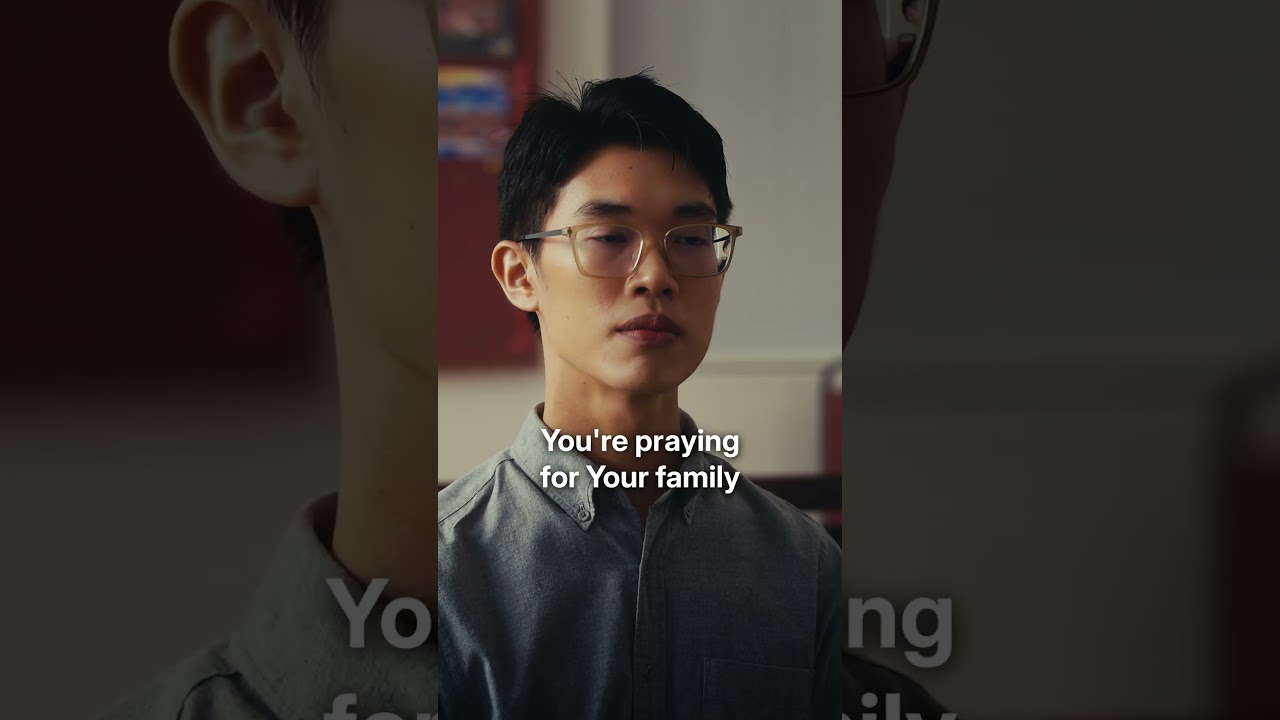 Thumbnail for the Short &ldquo;You Are Not Alone!&rdquo; — a young man with his eyes closed in prayer