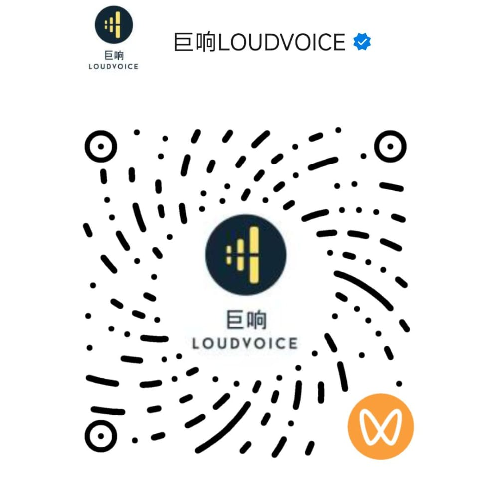 QR code for the LoudVoice WeChat channel